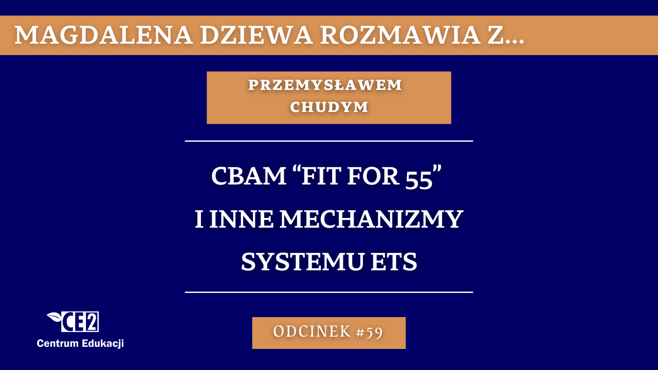 CBAM "Fit for 55" i inne mechanizmu ETS | Rozmowa z...Przemysławem Chudym #59